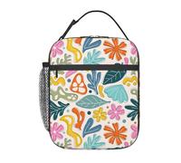 FWJZDSP Borsa termica per il pranzo con motivo Matisse colorato, riutilizzabile, borsa termica per il pranzo, per lavoro/adulti/picnic/attività all'aperto