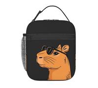FWJZDSP Borsa termica per il pranzo Cool Beaver con tasca frontale per donne e uomini, graziosa borsa per il pranzo, portapranzo per lavoro/ufficio/viaggi/picnic
