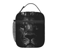 FWJZDSP Borsa termica per il pranzo King Lion, borsa riutilizzabile per il pranzo, per ufficio, lavoro, picnic, viaggi, donna/uomo