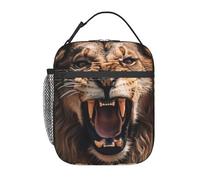 FWJZDSP Borsa termica per il pranzo Lion, Africa, riutilizzabile, contenitore termico portatile a prova di perdite, borsa da viaggio