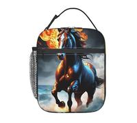 FWJZDSP Borsa termica portatile per il pranzo The Horse, riutilizzabile, per donne e uomini, per lavoro, picnic e campeggio.