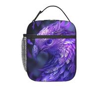FWJZDSP Borse termiche per il pranzo per donne e uomini, borse porta pranzo Phoenix Bird, riutilizzabili, borsa termica di grande capacità per lavoro, picnic o viaggi