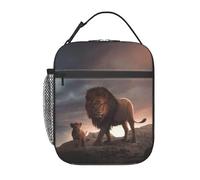 FWJZDSP Borse termiche per il pranzo per donne e uomini, borse termiche King Lion per il pranzo, riutilizzabili, borsa termica per il pranzo, grande capacità, per lavoro, picnic o viaggi