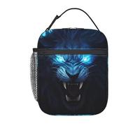 FWJZDSP Borse termiche per il pranzo per donne e uomini, borse termiche per il pranzo Super Predator Lion, riutilizzabili, borsa termica per il pranzo, grande capacità, per lavoro, picnic o viaggi