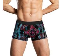 FWJZDSP Boxer Intimo da Uomo Modello Etnico Boho Mutande morbide e Traspiranti