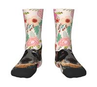 FWJZDSP Calzini sportivi da uomo e da donna con motivo floreale e boho con motivo Australian Cattle Dogs