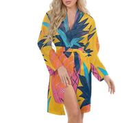 FWJZDSP Camicia da Notte con Stampa di Pino da Donna, Vestaglia, Kimono, Vestaglia Corta, Damigelle d'Onore, San Valentino