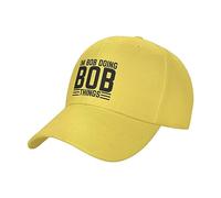 FWJZDSP Cappellino da Baseball per Uomo con Scritta Im Bob Doing Bob Things, Cappellino da Camionista, Cappelli Divertenti, Regali, Nero