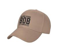 FWJZDSP Cappellino da Baseball per Uomo con Scritta Im Bob Doing Bob Things, Cappellino da Camionista, Cappelli Divertenti, Regali, Nero