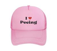 FWJZDSP Cappellino da Baseball Regolabile da Uomo e da Donna con Scritta I Love Peeing Mesh, Regalo per papà