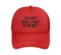 FWJZDSP Cappellino da Baseball Regolabile da Uomo e da Donna con Scritta You Can't Make A Baby in The Butt (Non puoi Fare Un Bambino nel Sedere)