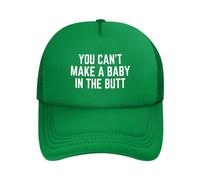 FWJZDSP Cappellino da Baseball Regolabile da Uomo e da Donna con Scritta You Can't Make A Baby in The Butt (Non puoi Fare Un Bambino nel Sedere)