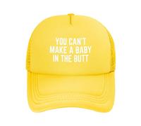 FWJZDSP Cappellino da Baseball Regolabile da Uomo e da Donna con Scritta You Can't Make A Baby in The Butt (Non puoi Fare Un Bambino nel Sedere)