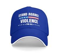 FWJZDSP Cappellino da Baseball Sostenitore della violenza per Tutti con Scritta Pace e Giustizia