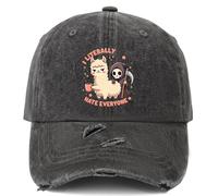 FWJZDSP Cappellino da papà Regolabile I Letterally Hate Everyone per Uomo