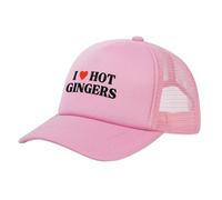 FWJZDSP Cappello da Baseball con Coda di Cavallo, da Spiaggia, da Sole, da papà, da Camionista, con Maglia a Rete, I Love Hot Gingers