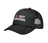 FWJZDSP Cappello da Baseball con Coda di Cavallo, da Spiaggia, da Sole, da papà, da Camionista, con Maglia a Rete, I Love Hot Gingers