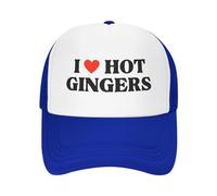 FWJZDSP Cappello da Baseball con codino, da Spiaggia, da Sole, da papà, da Camionista, con Scritta I Love Hot Gingers