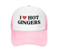 FWJZDSP Cappello da Baseball con codino, da Spiaggia, da Sole, da papà, da Camionista, con Scritta I Love Hot Gingers