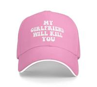 FWJZDSP Cappello da Baseball con Scritta La mia Ragazza Ti ucciderà e Scritta Relazione