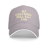 FWJZDSP Cappello da Baseball con Scritta La mia Ragazza Ti ucciderà e Scritta Relazione