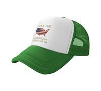 FWJZDSP Cappello da Baseball con Scritta Mi Manca l'America in Cui Sono Cresciuto per Uomo e Donna, Cappello con Scritta Mi Manca l'America in Cui Sono Cresciuto in Rete Nera
