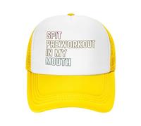 FWJZDSP Cappello da Baseball con Scritta Spits-Preworkout in My Mouth Mesh cap, con Coda di Cavallo, da Spiaggia, da Sole, da papà, da Camionista