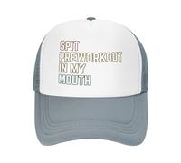 FWJZDSP Cappello da Baseball con Scritta Spits-Preworkout in My Mouth Mesh cap, con Coda di Cavallo, da Spiaggia, da Sole, da papà, da Camionista