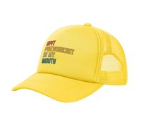 FWJZDSP Cappello da Baseball con sputacchiera e Scritta Preworkout in My Mouth in Rete, con Coda di Cavallo, da Spiaggia, da Sole, da papà, da Camionista