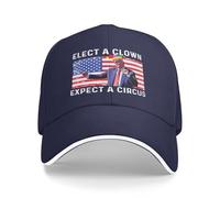 FWJZDSP Cappello da Baseball con Visiera Curva Regolabile Classico anti-47, eleggi Un Clown e aspettati Un Circo