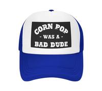 FWJZDSP Cappello da Baseball da Uomo e da Donna con Scritta Corn-Pop-Was-A-Bad-Dudes e Scritta Trucker