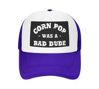 FWJZDSP Cappello da Baseball da Uomo e da Donna con Scritta Corn-Pop-Was-A-Bad-Dudes e Scritta Trucker