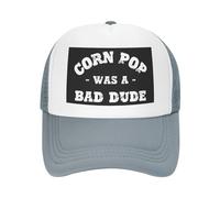 FWJZDSP Cappello da Baseball da Uomo e da Donna con Scritta Corn-Pop-Was-A-Bad-Dudes e Scritta Trucker