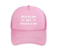 FWJZDSP Cappello da Baseball da Uomo e da Donna con Scritta Mettilo sul Conto di Mio Padre, in Rete, Il miglior papà del Mondo
