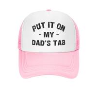 FWJZDSP Cappello da Baseball da Uomo e da Donna con Scritta Mettilo sul Conto di Mio Padre, in Rete, Il miglior papà del Mondo