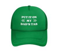 FWJZDSP Cappello da Baseball da Uomo e da Donna con Scritta Mettilo sul Conto di Mio Padre, in Rete, Il miglior papà del Mondo