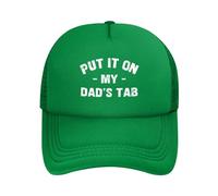 FWJZDSP Cappello da Baseball da Uomo e da Donna con Scritta Mettilo sul Conto di Mio Padre, in Rete, Il miglior papà del Mondo