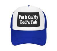 FWJZDSP Cappello da Baseball da Uomo e da Donna con Scritta Mettilo sul Conto di Mio Padre, in Rete, Il miglior papà del Mondo