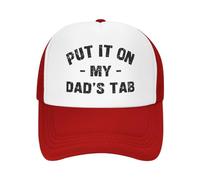 FWJZDSP Cappello da Baseball da Uomo e da Donna con Scritta Mettilo sul Conto di Mio Padre, in Rete, Il miglior papà del Mondo