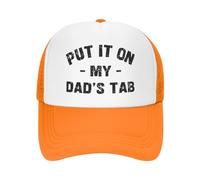FWJZDSP Cappello da Baseball da Uomo e da Donna con Scritta Mettilo sul Conto di Mio Padre, in Rete, Il miglior papà del Mondo