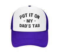 FWJZDSP Cappello da Baseball da Uomo e da Donna con Scritta Mettilo sul Conto di Mio Padre, in Rete, Il miglior papà del Mondo