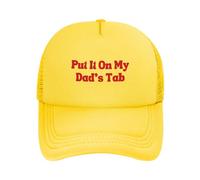 FWJZDSP Cappello da Baseball da Uomo e da Donna con Scritta Mettilo sul Conto di Mio Padre, in Rete, Il miglior papà del Mondo