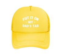 FWJZDSP Cappello da Baseball da Uomo e da Donna con Scritta Mettilo sul Conto di Mio Padre, in Rete, Il miglior papà del Mondo