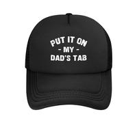 FWJZDSP Cappello da Baseball da Uomo e da Donna con Scritta Mettilo sul Conto di Mio Padre, in Rete, Il miglior papà del Mondo