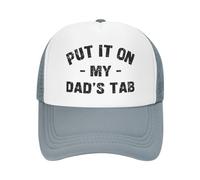 FWJZDSP Cappello da Baseball da Uomo e da Donna con Scritta Mettilo sul Conto di Mio Padre, in Rete, Il miglior papà del Mondo