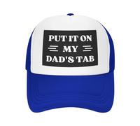 FWJZDSP Cappello da Baseball da Uomo e da Donna con Scritta Mettilo sul Conto di Mio Padre, in Rete, Il miglior papà del Mondo
