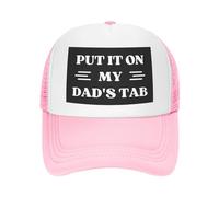 FWJZDSP Cappello da Baseball da Uomo e da Donna con Scritta Mettilo sul Conto di Mio Padre, in Rete, Il miglior papà del Mondo