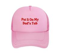 FWJZDSP Cappello da Baseball da Uomo e da Donna con Scritta Mettilo sul Conto di Mio Padre, in Rete, Il miglior papà del Mondo