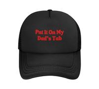 FWJZDSP Cappello da Baseball da Uomo e da Donna con Scritta Mettilo sul Conto di Mio Padre, in Rete, Il miglior papà del Mondo