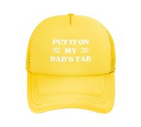 FWJZDSP Cappello da Baseball da Uomo e da Donna con Scritta Mettilo sul Conto di Mio Padre, in Rete, Il miglior papà del Mondo